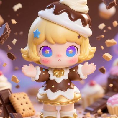 MOLY甜品系列盲盒可爱巧克力